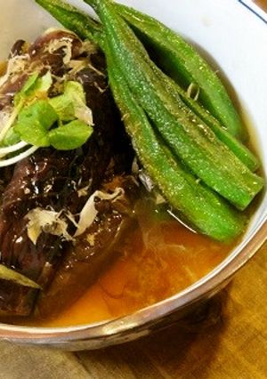 時短★麺つゆかけてナスとオクラの焼き浸し-レシピのメイン写真