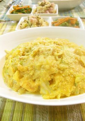 オッサンのトマ豆乳パスタ-レシピのメイン写真