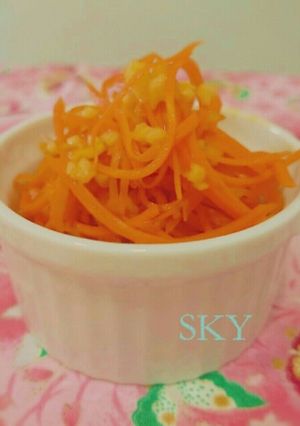 冷凍お弁当お野菜おかず：人参とアーモンド-レシピのメイン写真