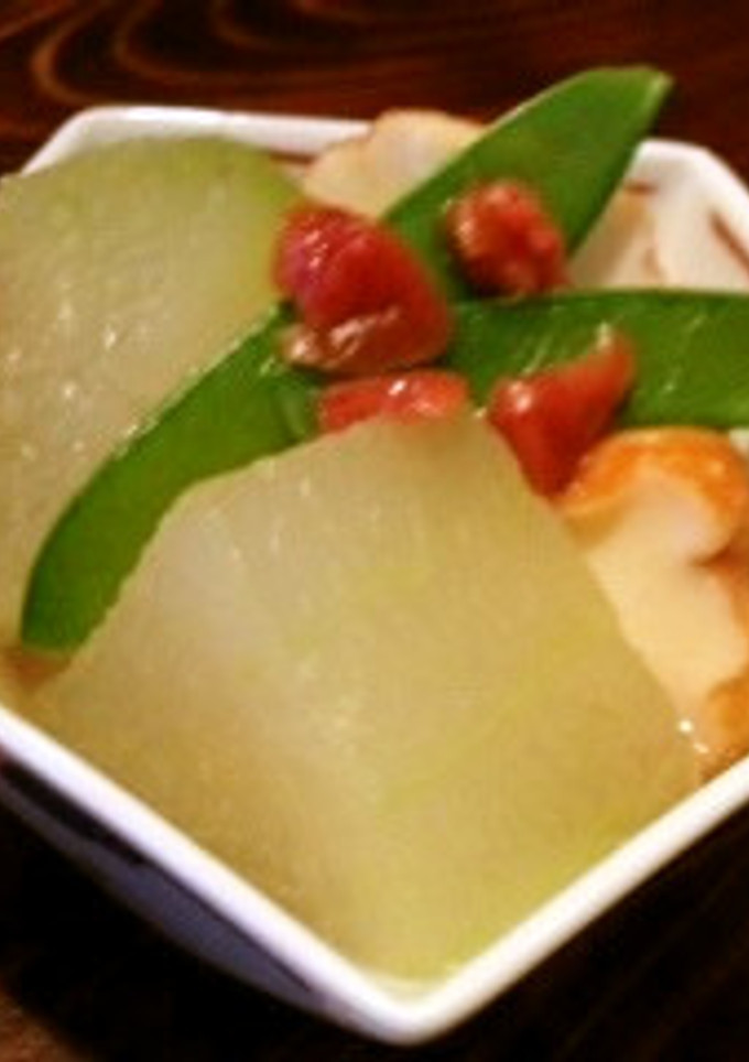 冬瓜と紀文魚河岸揚げの煮物梅風味-レシピのメイン写真