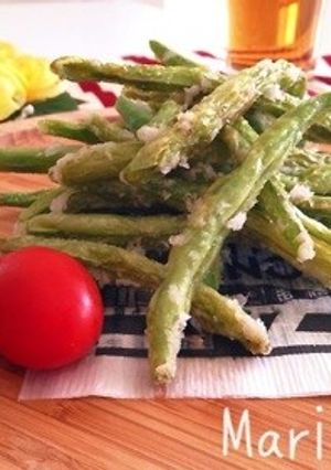 夏だ✨ビールだ✨最高✨インゲンの唐揚げ-レシピのメイン写真
