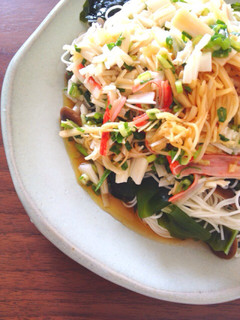 夏バテ対策✨お酢と薬味を効かせたお素麺-レシピのメイン写真