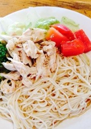 さっぱりごまドレッシングのサラダそうめん-レシピのメイン写真