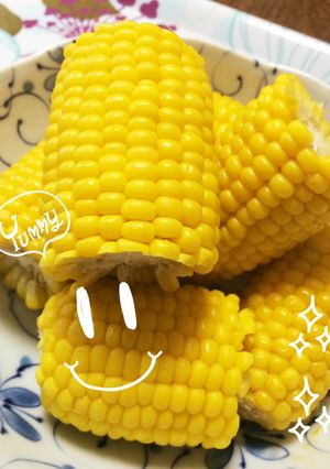 とうもろこしツヤツヤ激甘☆圧力鍋5分!-レシピのメイン写真