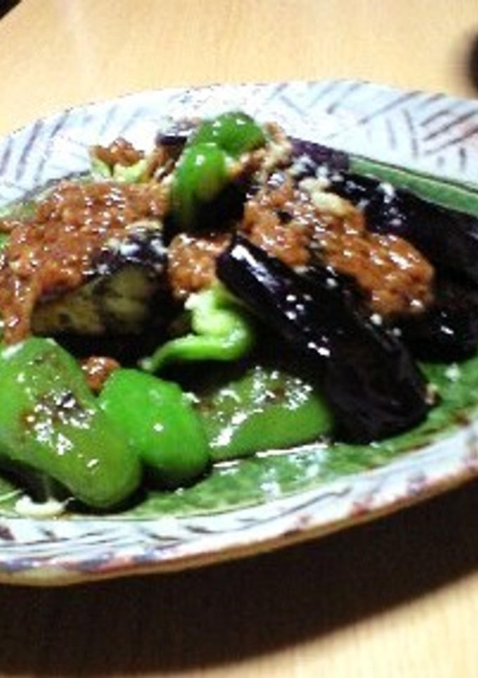 なすとピーマンのしぎ焼き-レシピのメイン写真