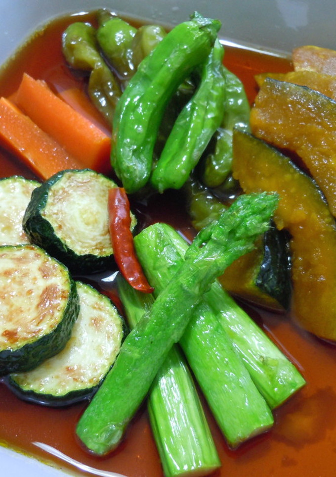 カボチャたち夏野菜の揚げ浸し-レシピのメイン写真