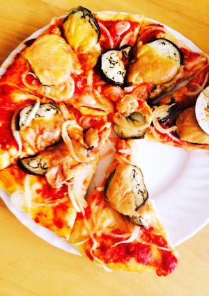 ナスと玉ねぎのピザ-レシピのメイン写真