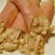 エノキの生ハムチーズ巻焼き