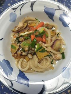 鰆とさつまいもの焼きうどん🐟🍠-レシピのメイン写真