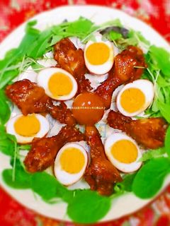 鶏手羽元&たまごの煮込み♪-レシピのメイン写真