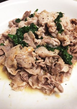 大葉と豚肉の塩レモン炒め-レシピのメイン写真