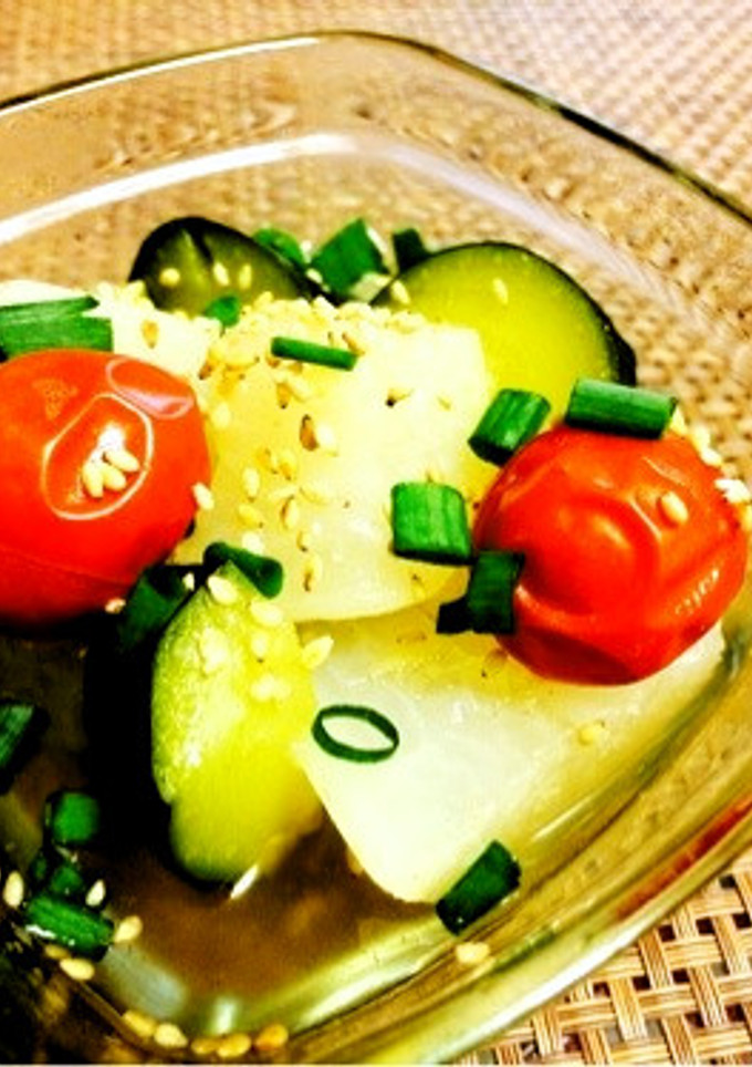 【20分】夏の冷やし鉢☆野菜生姜だし煮-レシピのメイン写真
