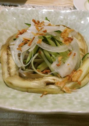 焼きナスのそばサラダ♪-レシピのメイン写真
