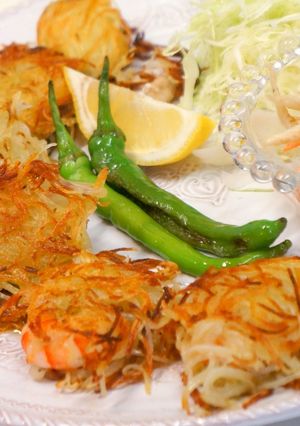 鶏胸肉&海老のポテト衣のバジル風味-レシピのメイン写真