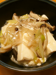 中華風きのこ豆腐-レシピのメイン写真