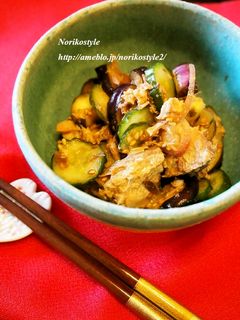 夏野菜のサバ味噌和え-レシピのメイン写真