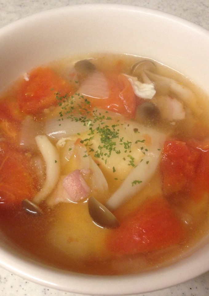 トマトと卵のスープ-レシピのメイン写真
