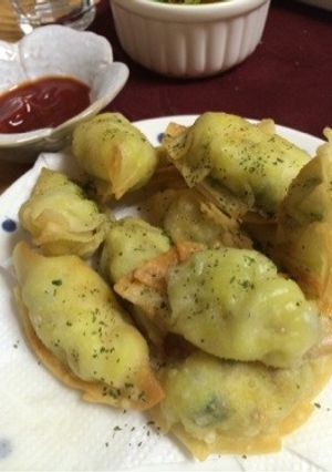 餃子の皮で、ズボラなサモサ!-レシピのメイン写真