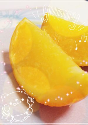 まるでオレンジ？のアガーでゼリー-レシピのメイン写真