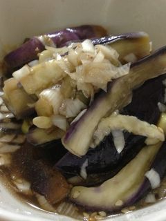 レンジで簡単!ナスの煮浸し-レシピのメイン写真