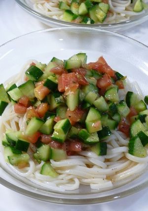 冷やしうどん！塩レモンわさび風味-レシピのメイン写真