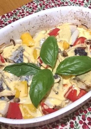 マリネした塩サバと野菜のオーブン焼き♪-レシピのメイン写真