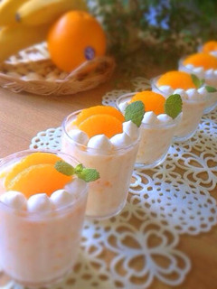 混ぜるだけ!オレンジヨーグルトゼリー-レシピのメイン写真