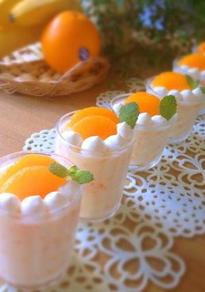混ぜるだけ!オレンジヨーグルトゼリー-レシピのメイン写真