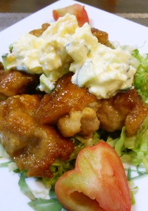 簡単！甘辛チキンの塩レモンタルタルソース-レシピのメイン写真