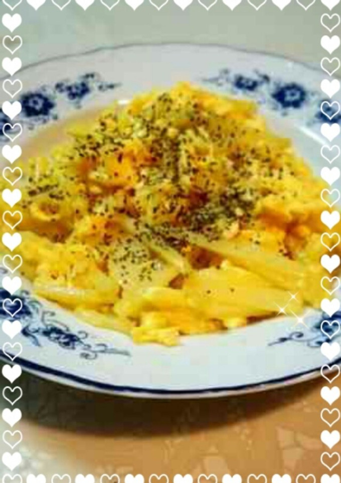 簡単★じやがいもと卵の粉チーズ炒め-レシピのメイン写真