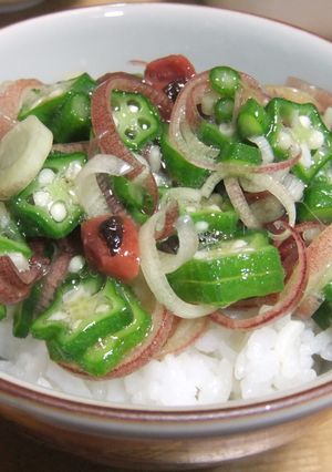 梅オクラ丼-レシピのメイン写真