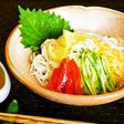 塩レモン塩ぽん酢で食べる冷やしそうめん
