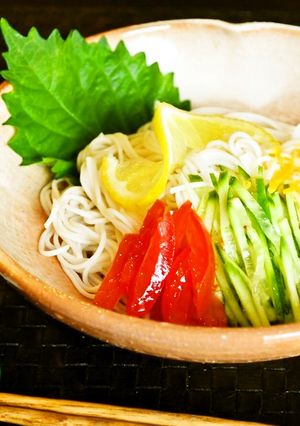 塩レモン塩ぽん酢で食べる冷やしそうめん-レシピのメイン写真