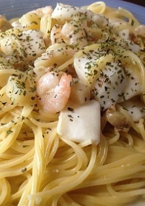 簡単パスタ☆シーフードのクリームソース-レシピのメイン写真