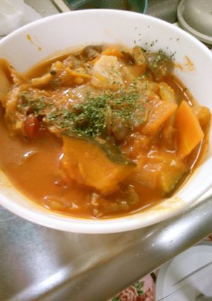 牛肉 かぼちゃのトマトスープ-レシピのメイン写真