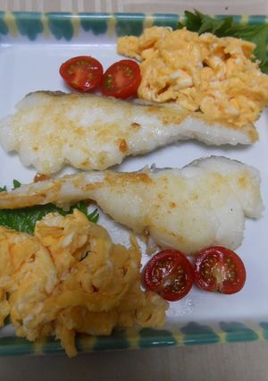 甘口真だらに炒り玉子のせ-レシピのメイン写真