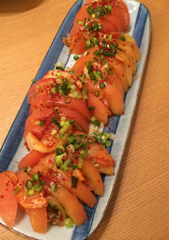 簡単！夏のおつまみトマトキムチ-レシピのメイン写真