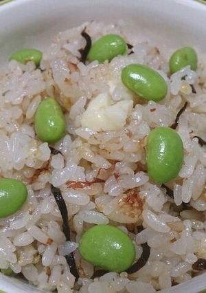 枝豆チーズおかかご飯〜塩こんぶ入り〜-レシピのメイン写真