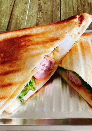 BIGポークフランクのホットサンド-レシピのメイン写真