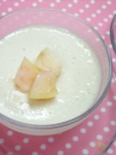 白桃と豆腐のムース-レシピのメイン写真