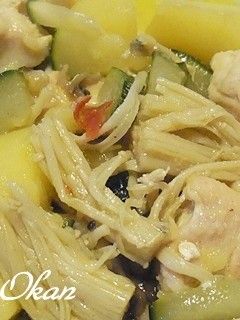 ムネ肉とジャガイモのアヒージョ-レシピのメイン写真