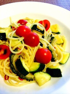 【15分】夏野菜deペペロンチーノ-レシピのメイン写真