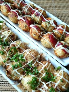 夏休み☆アレンジたこ焼き(ネギ★ピザ)-レシピのメイン写真