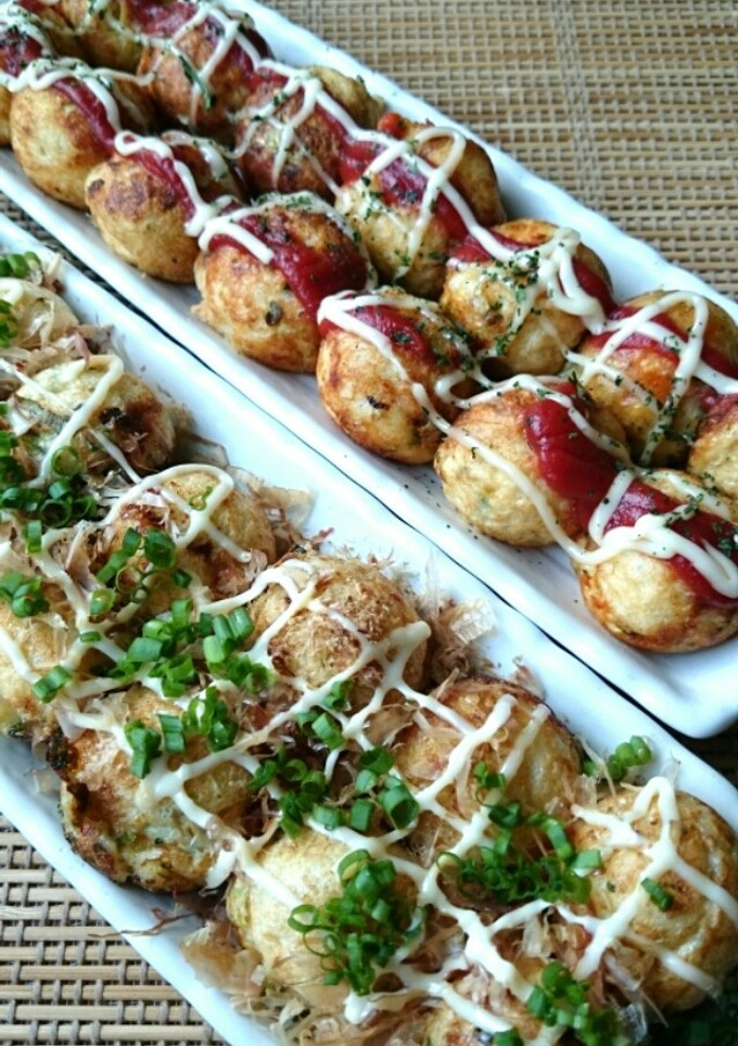 夏休み☆アレンジたこ焼き(ネギ★ピザ)-レシピのメイン写真