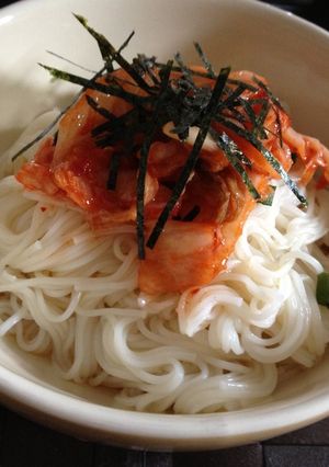 想像より美味しい!?キムチそうめん-レシピのメイン写真