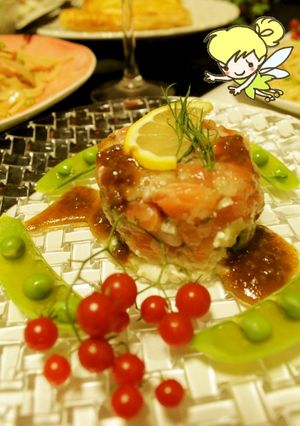 ノルウェーサーモンと豆腐とアボカドの前菜-レシピのメイン写真