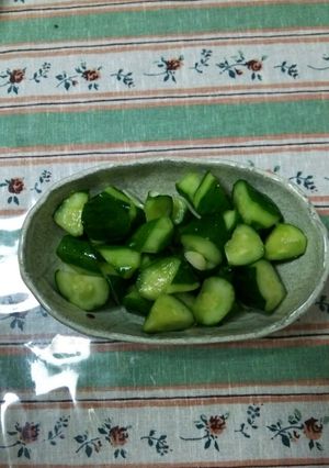 夏にさっぱり！きゅうりの塩にんにく漬-レシピのメイン写真