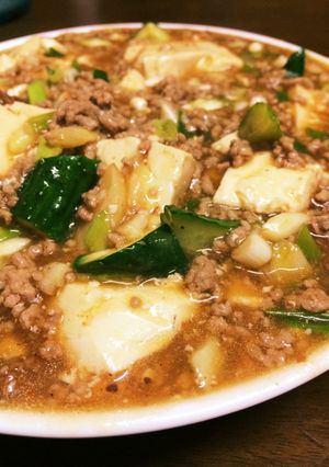 揚げにんにくときゅうりの麻婆豆腐-レシピのメイン写真