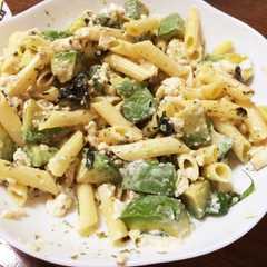 アボカドと豆腐の和風パスタ-レシピのメイン写真