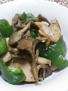 舞茸と鶏肉の中華炒め-レシピのメイン写真